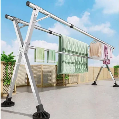 Hanger Stand Stainless Sampayan Foldable Clothes Drying Rack Laundry Rack For Indoor Outdoor