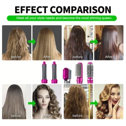 Hair Styler 6 in 1 Hair Curler Automatic Hair Straighteners Electric Hair Styler Hair Dryer - Image 6